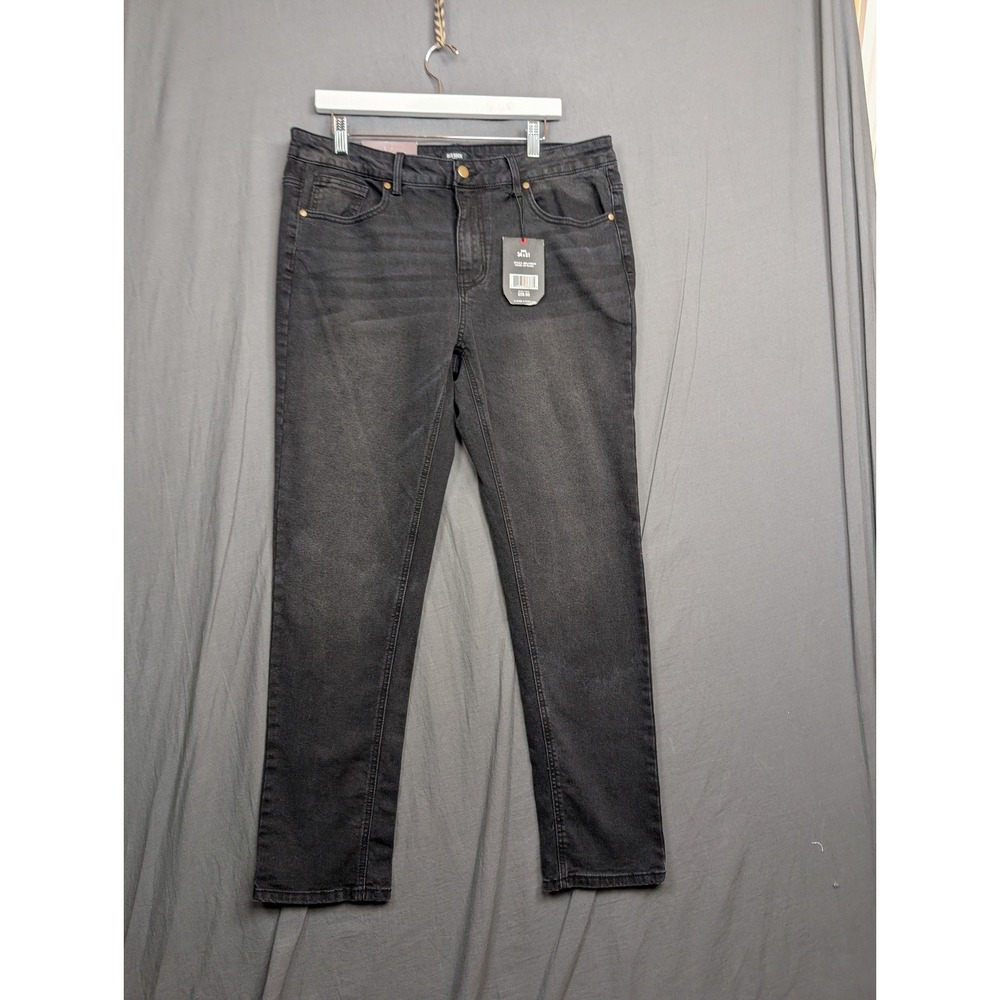 Blu Rock Denim Confort Stretch Slim Fit Size 34 X 31 Jet Black